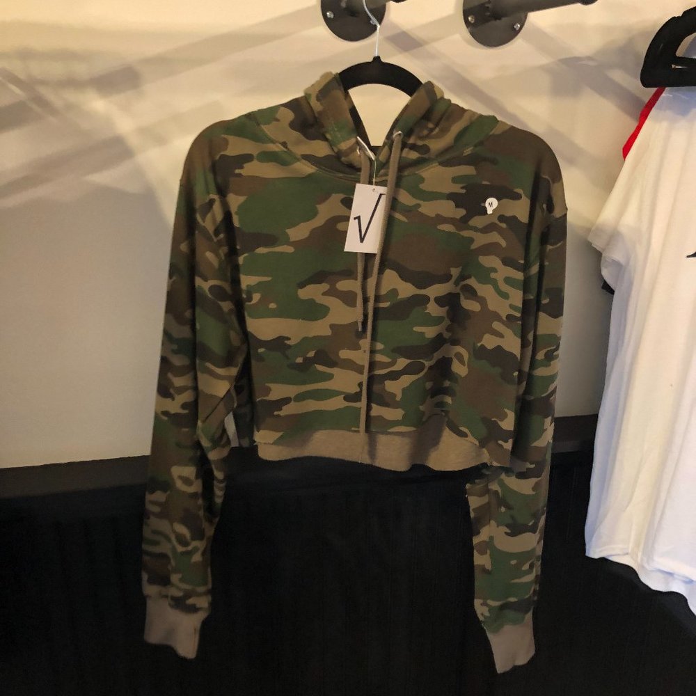U.S.A Knight Crop-Top Hoodie